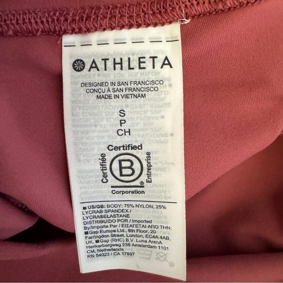 Athleta Transcend Stash Straight Leg Pant, Berry Rose, Size S - Picture 12 of 12